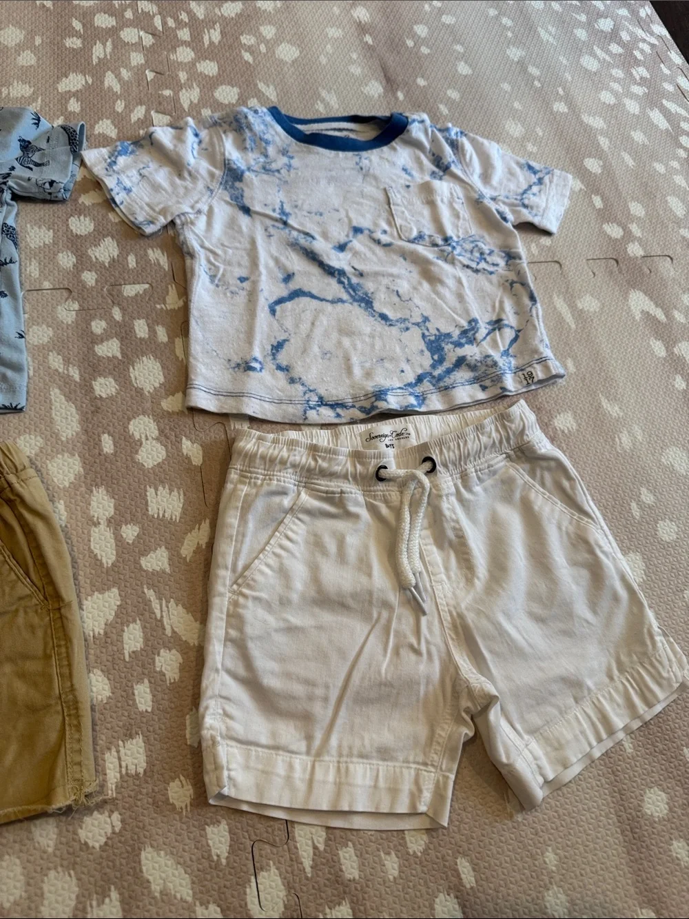 Sovereign Code Boys 18M Bundle 2 Matching Outfits 4 Pc Safari & Marble Sets
